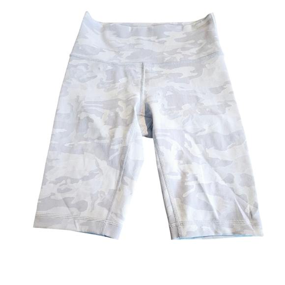 Lululemon Wunder Under Shorts 10" Ribbed Incognito Camo Jacquard Alpine White 6 - Picture 4 of 15